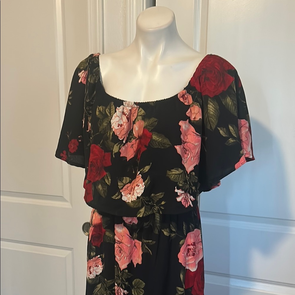 ODDY Pink Flutter Sleeve Maxi Sundress - Picture 3 of 9